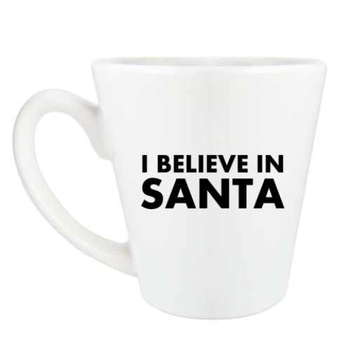 Чашка Латте I believe in Santa