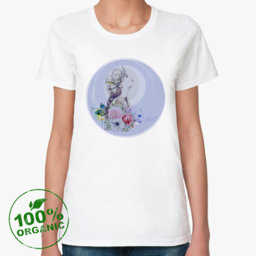 Женская футболка из органик-хлопка Букет