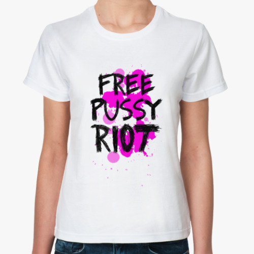 Классическая футболка FREE PUSSY RIOT