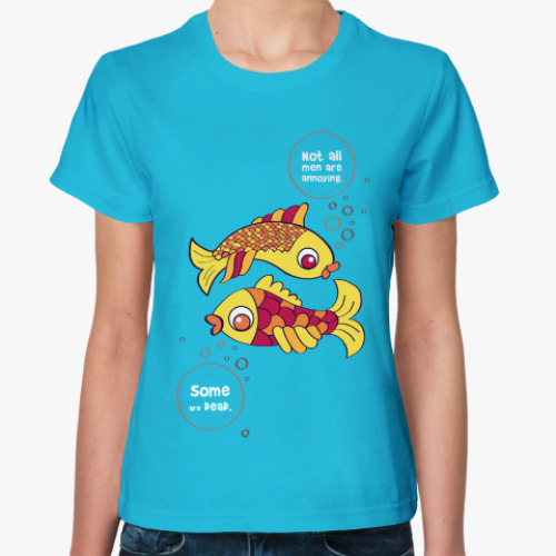 Женская футболка 'Рыбы'