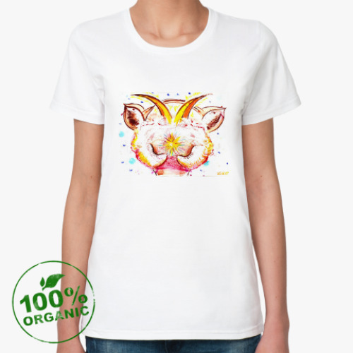 Женская футболка из органик-хлопка 'Звёздная коза'