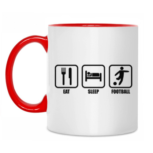 Кружка Eat Sleep Football