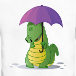 Крокодильчик с зонтиком