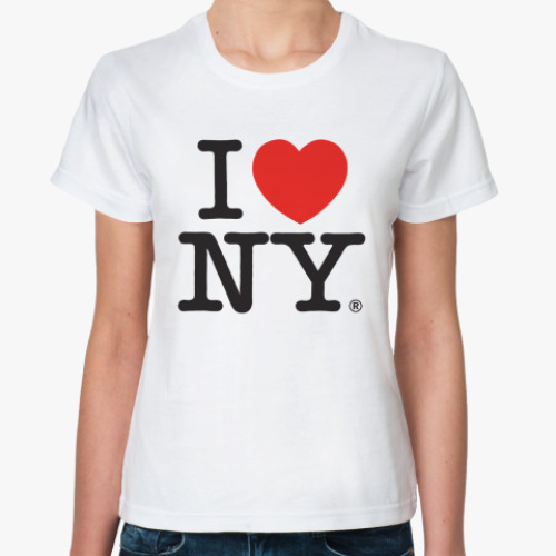 Классическая футболка I Love NY