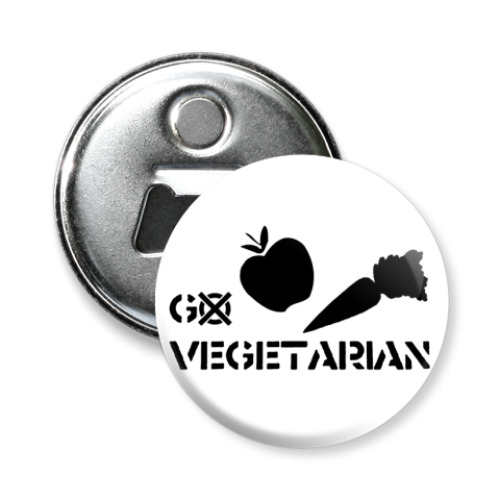 Магнит-открывашка go vegetarian