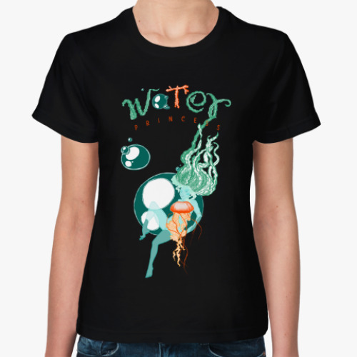 Женская футболка Водная ведьма