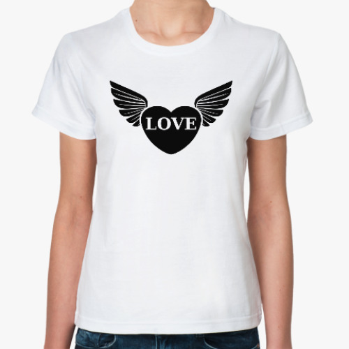 Классическая футболка Крылатая Любовь