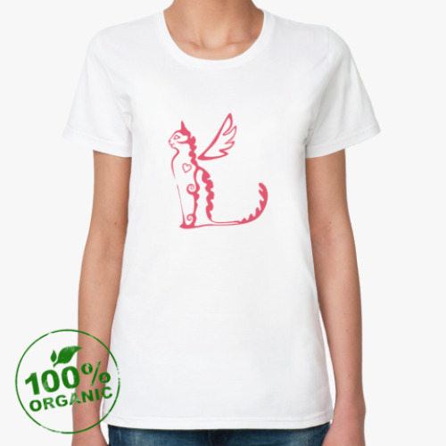 Женская футболка из органик-хлопка 'kitty'