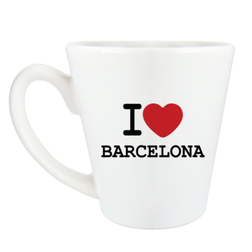 Чашка Латте I Love Barcelona