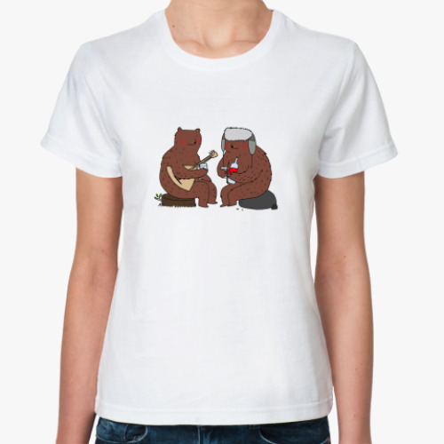 Классическая футболка Настоящие русские медведи