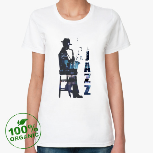 Женская футболка из органик-хлопка  Jazz