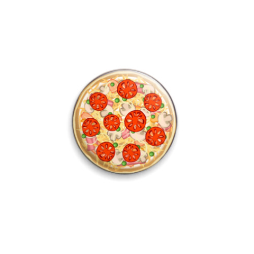 Значок 25мм Пицца