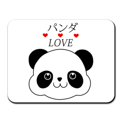 Коврик для мыши  'Panda Love'