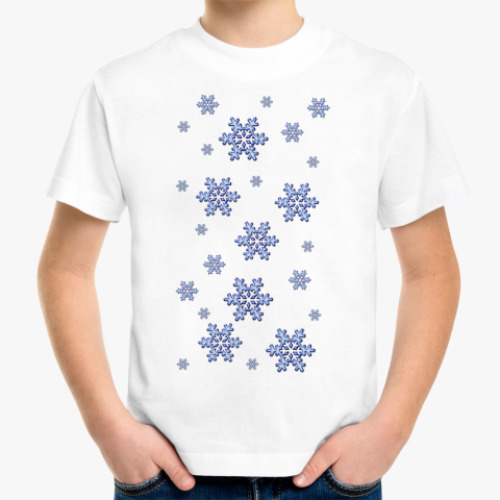 Детская футболка снежинки