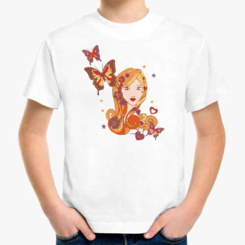 Детская футболка бабочки