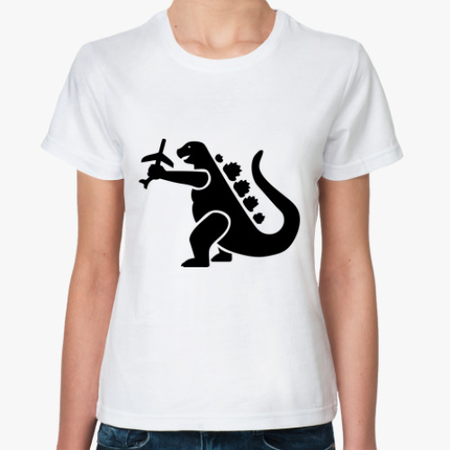 Классическая футболка Дракон Годзи