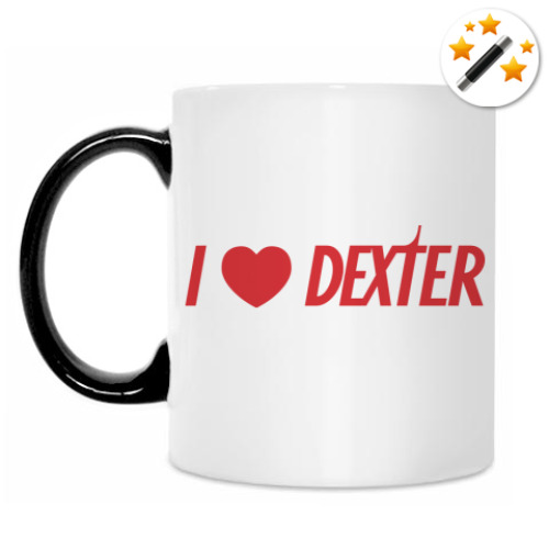 Кружка-хамелеон I love Dexter