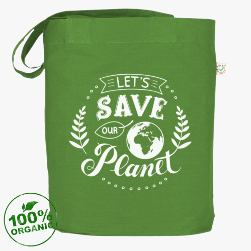 Сумка шоппер Спасем нашу планету / Let's save our Planet