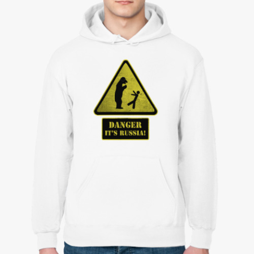 Толстовка худи DANGER It's Russia!