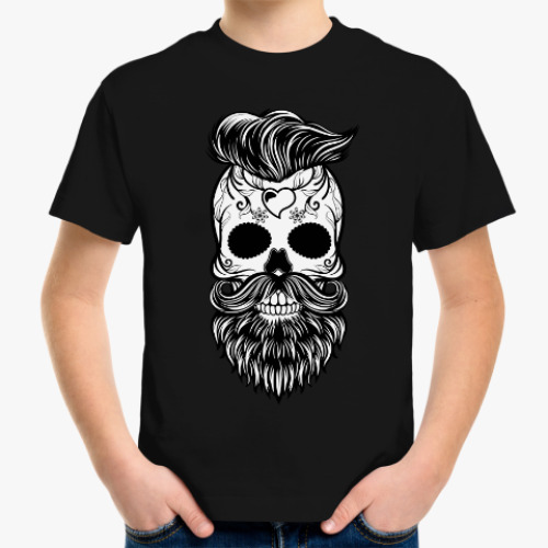Детская футболка Hipster skull