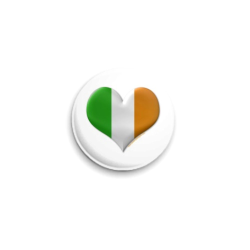Значок 25мм 'Я люблю Ирландию!'