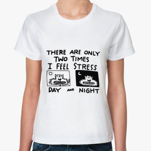 Классическая футболка I feel stress