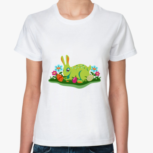 Классическая футболка Пасхальный кролик