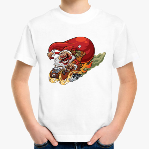Детская футболка Crazy Santa