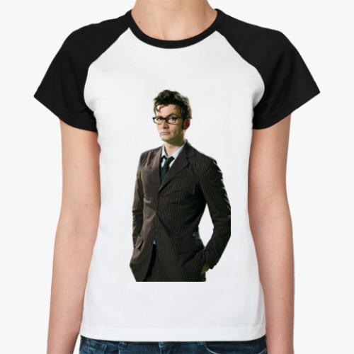 Женская футболка реглан David Tennant