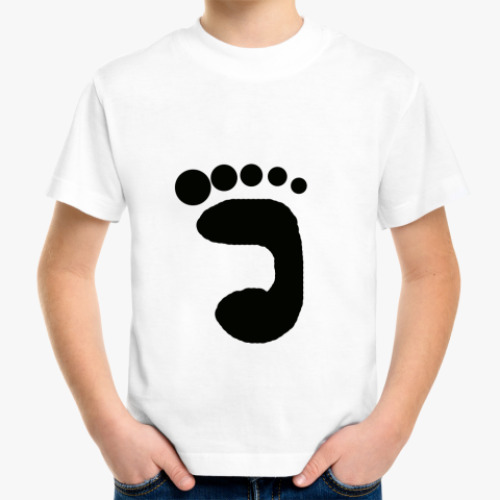 Детская футболка ступня