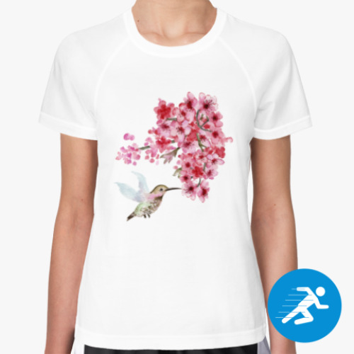 Женская спортивная футболка Весенняя пташка