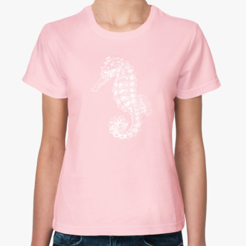 Женская футболка Морской Конек