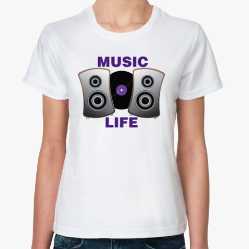 Классическая футболка  Music Life