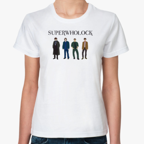 Классическая футболка Шерлок(Sherlock),Superwholock