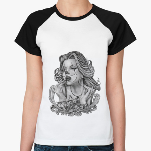 Женская футболка реглан Chicano Girl