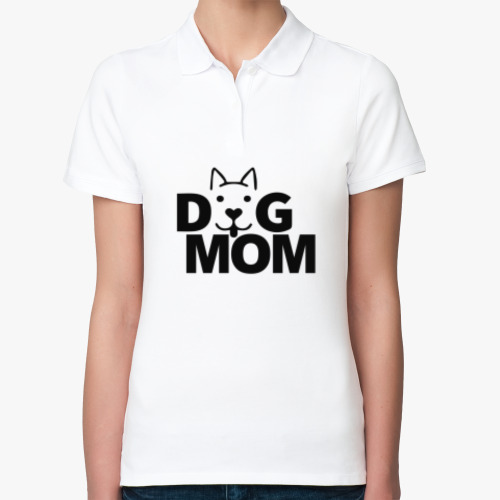 Женская рубашка поло Dog mom