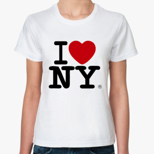 Классическая футболка I Love NY