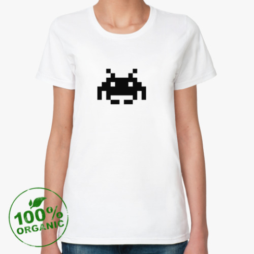 Женская футболка из органик-хлопка Space invaders