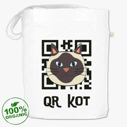 Сумка шоппер QR КОТ