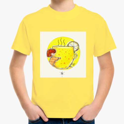Детская футболка Желтая чашка