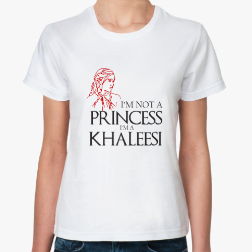 Классическая футболка Game of thrones. KHALEESI