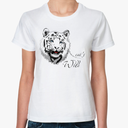 Классическая футболка Wild cat's с тигром