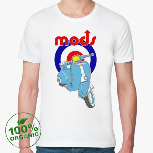 Футболка из органик-хлопка mods мопед