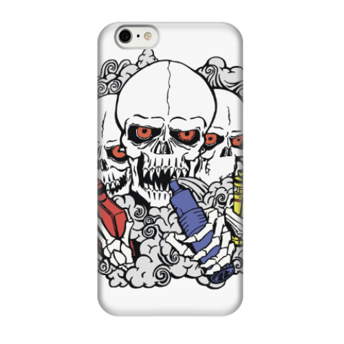 Чехол для iPhone 6/6s Vaping Skulls
