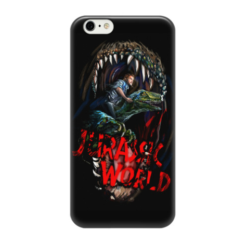 Чехол для iPhone 6/6s Raptor VS Indominus Rex. Jurassic World