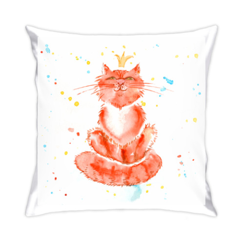Подушка Котик в короне