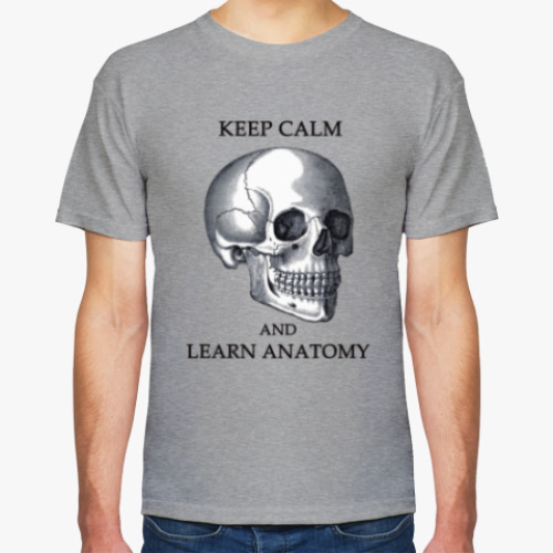 Футболка Keep calm & learn anatomy