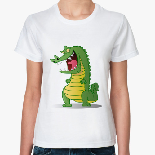Классическая футболка Злой крокодил