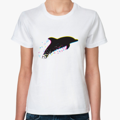 Классическая футболка дельфин