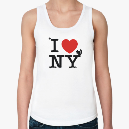 Женская майка I love New York